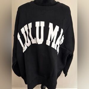 LULU MAC Black White Women's Sweatshirt Size XXL